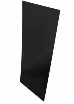 Stahlblechplatte RAL 7016 anthrazitgrau – Rückseite.